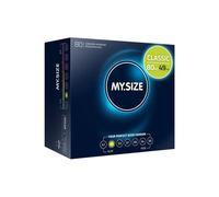 MY.SIZE Classic Préservatifs taille 2 I 49 mm de large I 80 pièces méga-emballage I premium extra fins I ultra-tendres I paroi fine de 0,07 mm