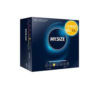 MY.SIZE Classic Préservatifs taille 3 I 53 mm de large I 80 pièces méga-emballage I premium extra fins I ultra-tendres I paroi fine de 0,07 mm