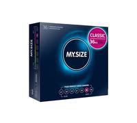 MY.SIZE Classic Préservatifs taille 6 I 64 mm de large I 36 pièces en vrac I premium extra fins I ultra-tendres I paroi fine de 0,07 mm