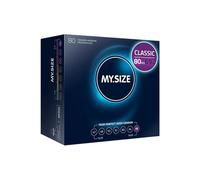 MY.SIZE Classic Préservatifs taille 7 I 69 mm de large I 80 pièces Mégapack I premium extra fins I ultra-tendres I paroi fine de 0,07 mm