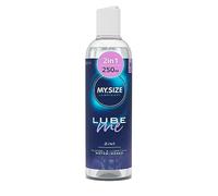 MY.SIZE Lube Me Premium Lubrifiant 2en1 250 ml I sans odeur I à base d'eau & Playgel I Gel pour jouets & préservatifs en latex I lubrification à base d'eau