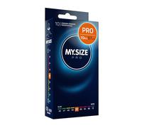 MY.SIZE PRO 10 Préservatifs ÉLITE, taille 4, 57 mm, XL - Latex Vytex de haute pureté, facile à ouvrir, 9 tailles différentes