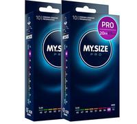 MY.SIZE PRO 20 pièces 69mm ELITE - Préservatifs XXXXL, latex Vytex hautement purifié pour moins d’odeur, très faciles à ouvrir et à dérouler