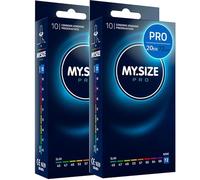 MY.SIZE PRO 20 pièces 72mm ELITE - Préservatifs MEGA XL, latex Vytex hautement purifié pour moins d’odeur, très faciles à ouvrir et à dérouler