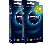 MY.SIZE PRO 20 pièces ELITE - Coupe fine, latex Vytex hautement purifié pour moins d’odeur, très faciles à ouvrir et à dérouler, 49 mm