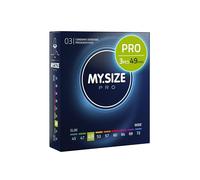 MY.SIZE PRO 3 Préservatifs ÉLITE, taille 2, 49 mm - Latex Vytex de haute pureté, facile à ouvrir, 9 tailles différentes