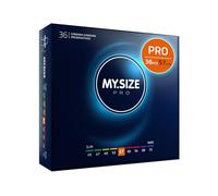 MY.SIZE PRO 36 Préservatifs ÉLITE, taille 4, 57 mm, XL - Latex Vytex de haute pureté, facile à ouvrir, 9 tailles différentes