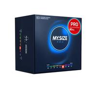 MY.SIZE PRO 80 Préservatifs ÉLITE, taille 5, 60 mm, XXL - Latex Vytex de haute pureté, facile à ouvrir, 8 tailles différentes