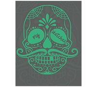 My Sketches: Large Blank Pages With Special Space For Title, Great For Drawing, Skull With A Mustache