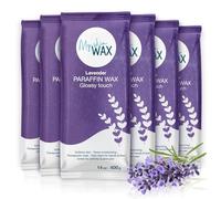 My skin WAX - Cire de paraffine Maxi Pack, 6 blocs de 400 g (2,4 kg), parfum lavande, hydratante légèrement huileuse, idéale pour bains mains et pieds, soulagement arthrite, pédicure