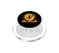 My Smooth Fox Terrier Rides Shotgun Funny Halloween Costume PopSockets PopGrip pour MagSafe