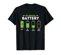 My Social Battery - Funny Introverted Antisocial T-Shirt