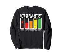 My Social Battery Low Energy Anti Social Introverti Sweatshirt