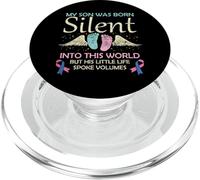My Son Born Silent Infant Loss Sensibilisation à la Perte de bébé PopSockets PopGrip pour MagSafe