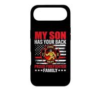 My Son Has Your Back Proud Firefighter Family American Flag Coque pour iPhone Air