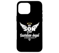My Son is My Guardian Angel He Watches Over Me in Memory Coque pour iPhone 16 Pro Max