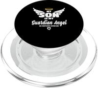 My Son is My Guardian Angel He Watches Over Me in Memory PopSockets PopGrip pour MagSafe