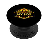 My Son Vietnam Lotus Temple Ruines Ancient Cham Heritage PopSockets PopGrip Adhésif