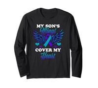 My Son's Wings Cover My Heart Suicide Prevention Sensibilité Manche Longue