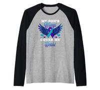 My Son's Wings Cover My Heart Suicide Prevention Sensibilité Manche Raglan