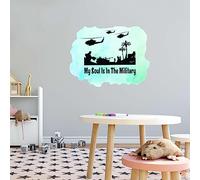 My Soul is in The Military War Wall Decal Décoration murale militaire Armée Scène de guerre Décor facile - Taille : 50,8 x 40,6 cm