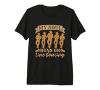 My Soul Runs on Line Musique Country Line Dance Line Dancing T-Shirt Haut de Gamme