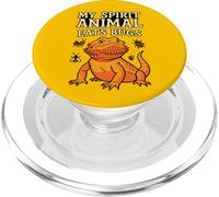 My Spirit Animal Eats Bugs Dragon Barbu PopSockets PopGrip pour MagSafe