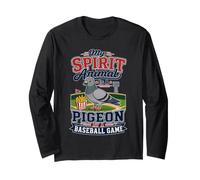 My Spirit Animal is A Pigeon At A Baseball Game Manche Longue