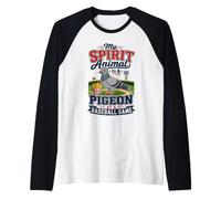 My Spirit Animal is A Pigeon At A Baseball Game Manche Raglan