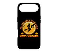 My Standard Schnauzer Rides Shotgun Dog Halloween Costume Coque pour iPhone Air