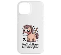 My Stick Horse Loves Storytime, Un Joli Poney Coque pour iPhone 14