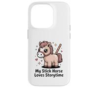 My Stick Horse Loves Storytime, Un Joli Poney Coque pour iPhone 14 Pro