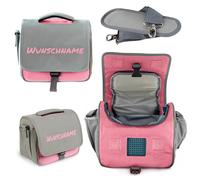 My Stitchery® Sac de Rangement pour Cube auditif (Toniebox) brodé avec nom, Personnalisable, idéal pour Ranger Environ 15 Figurines auditives