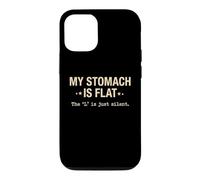 My Stomach is Flat Anti Diet Food Lover Sarcastique Coque pour iPhone 12/12 Pro