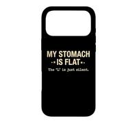 My Stomach is Flat Anti Diet Food Lover Sarcastique Coque pour iPhone 17 Pro Max