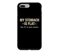 My Stomach is Flat Anti Diet Food Lover Sarcastique Coque pour iPhone 7 Plus/8 Plus