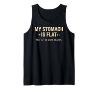 My Stomach is Flat Anti Diet Food Lover Sarcastique Débardeur