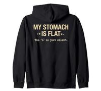 My Stomach is Flat Anti Diet Food Lover Sarcastique Sweat à Capuche