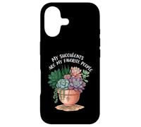 My Succulents are My Favorite People Funny Plant Lover Coque pour iPhone 17