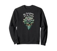 My Succulents are My Therapy Plant Lover Gardening Sweatshirt