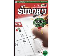 My Sudoku Break#4 | 400+ Puzzles | Pocket-Size Sudoku Puzzle Book for Adults with Solutions: Brain Games For Travel, Relaxation & Mental Focus | Over ... Training, Quiet Moment, And Screen-Free Fun