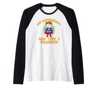 My Superhero A Type 1 Diabetes T1D Brown Haired Boy Meme Manche Raglan