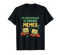 My Superpower is Making Memes Pixel Art Meme Maker T-Shirt