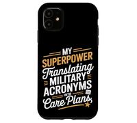 My Superpower Traduire les acronymes militaires VA Nurse Coque pour iPhone 11