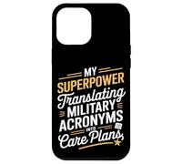 My Superpower Traduire les acronymes militaires VA Nurse Coque pour iPhone 12 Pro Max