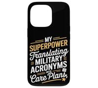 My Superpower Traduire les acronymes militaires VA Nurse Coque pour iPhone 13 Pro