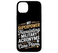 My Superpower Traduire les acronymes militaires VA Nurse Coque pour iPhone 14 Plus