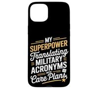 My Superpower Traduire les acronymes militaires VA Nurse Coque pour iPhone 15 Plus