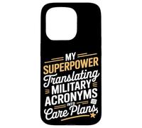 My Superpower Traduire les acronymes militaires VA Nurse Coque pour iPhone 15 Pro