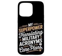 My Superpower Traduire les acronymes militaires VA Nurse Coque pour iPhone 15 Pro Max